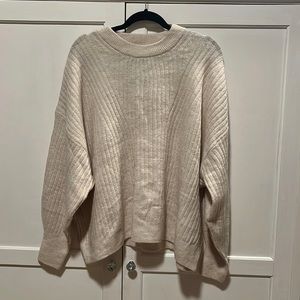 Ivory Crew Neck Sweater, NWT